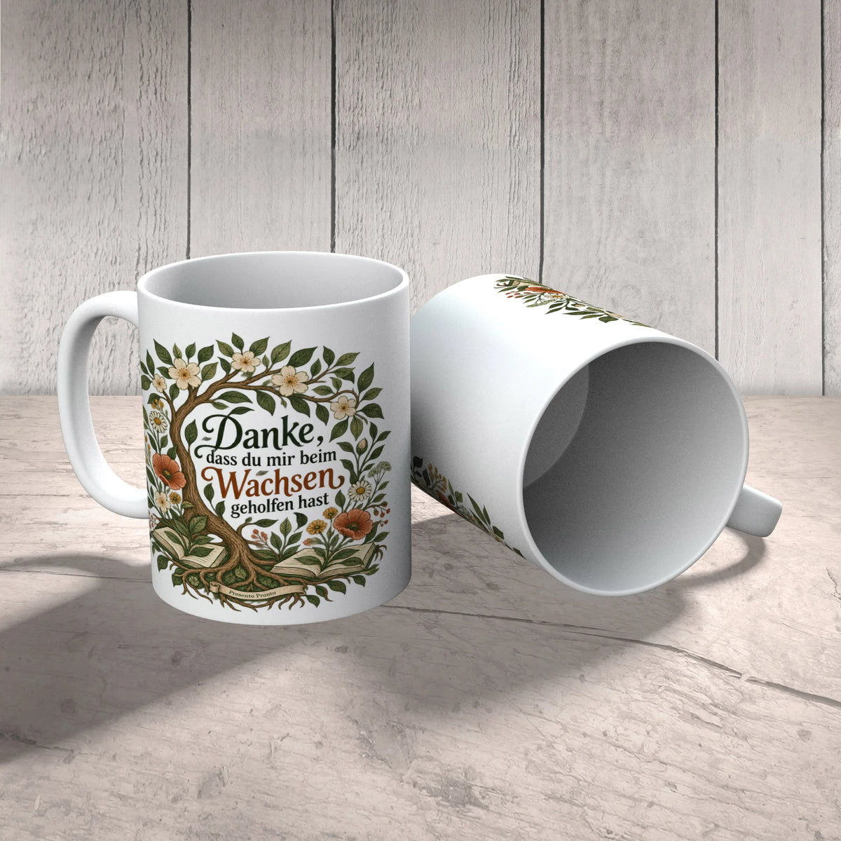Herzliche Tasse für Lehrer mit wachsendem Baum|p:2016178|h:7383874e365d7220a519644197661882