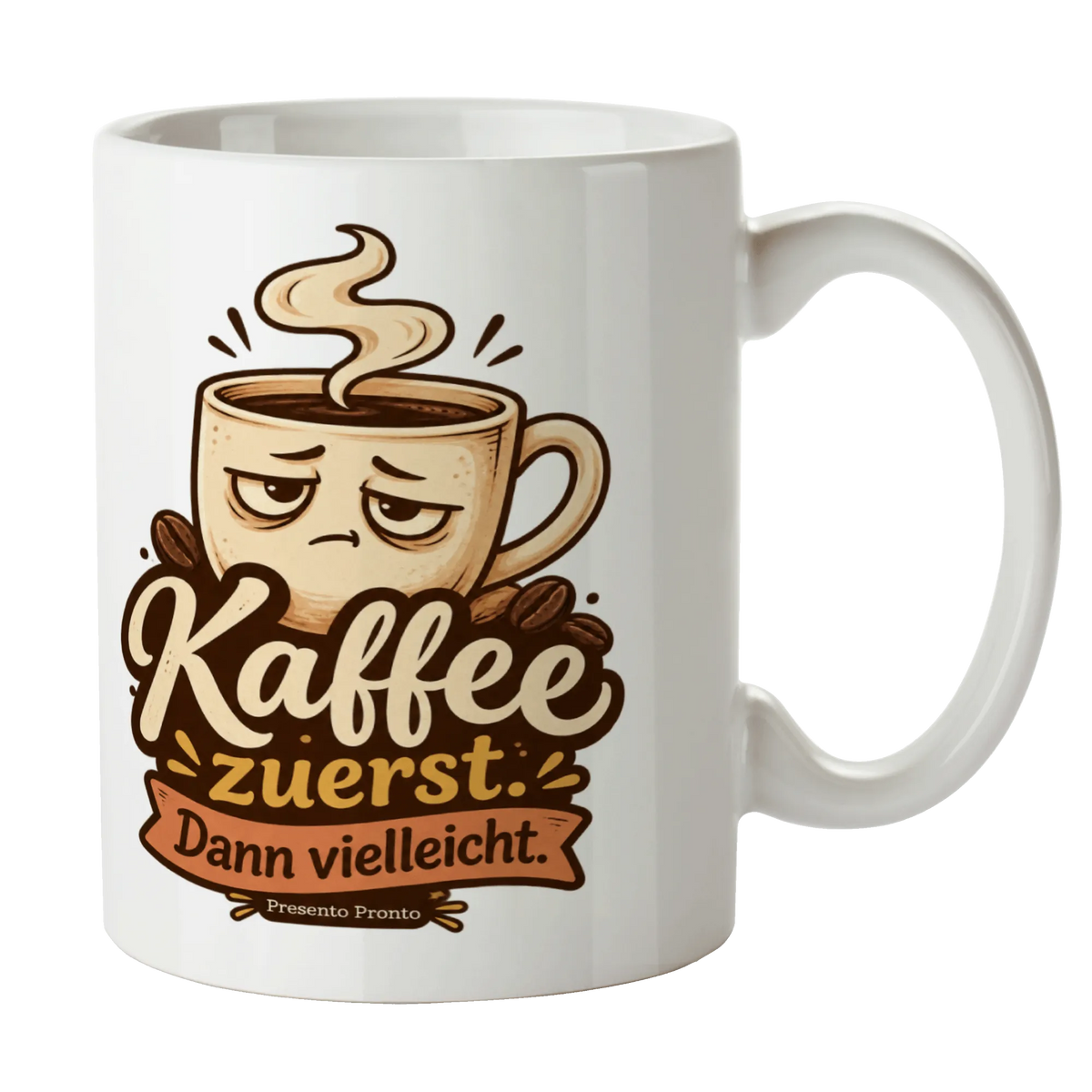 Lustige Kaffeetasse für Morgenmuffel mit müdem Gesicht|p:2016182|h:49c5f23f8992530d652a5e19b2cf21b9