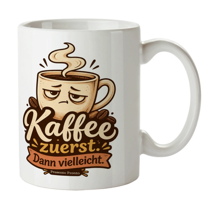 Lustige Kaffeetasse für Morgenmuffel mit müdem Gesicht|p:2016182|h:49c5f23f8992530d652a5e19b2cf21b9