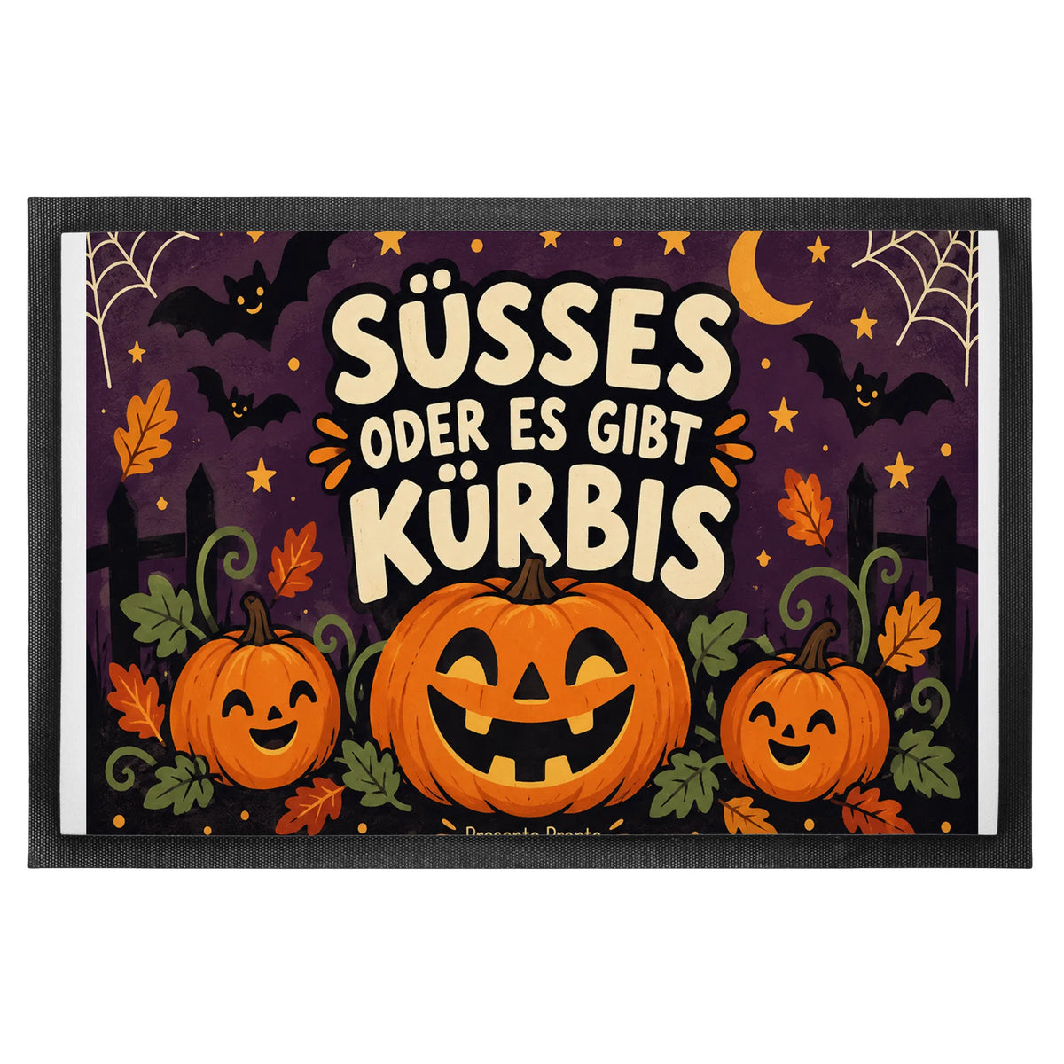 Lustige Halloween Fußmatte mit leuchtendem Kürbis|p:2016184|h:d0101282c6bbde24927c49807a0a62e0