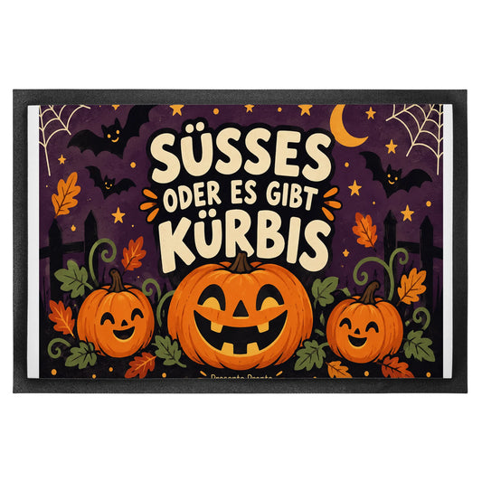 Lustige Halloween Fußmatte mit leuchtendem Kürbis|p:2016184|h:d0101282c6bbde24927c49807a0a62e0