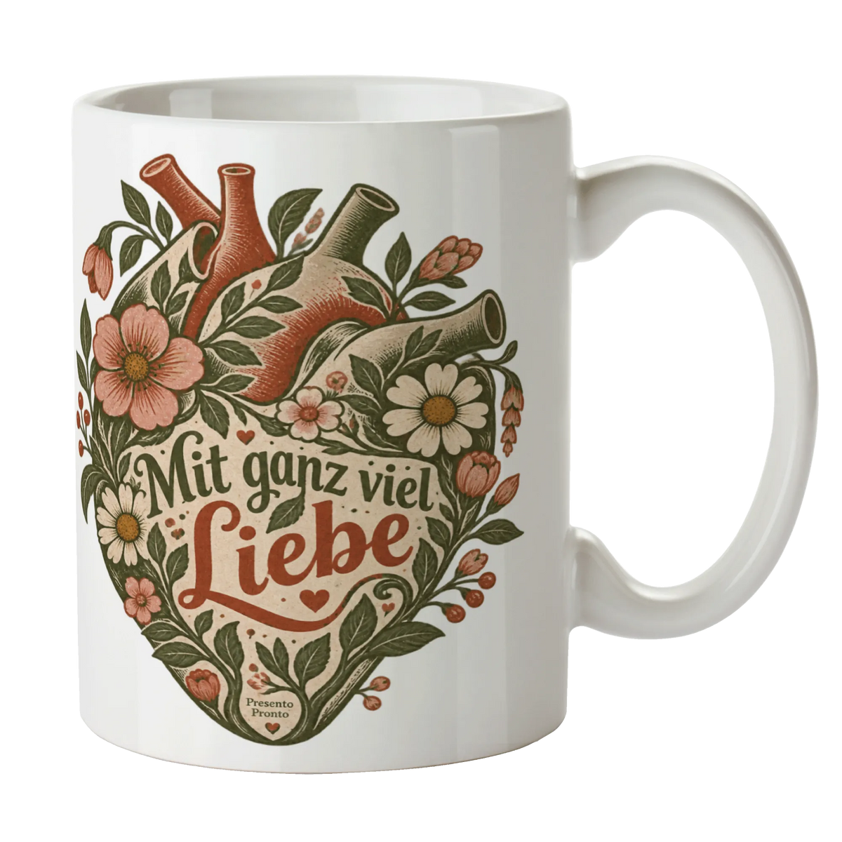 Liebevolle Tasse mit Herz für die Freundin aus Wildblumen|p:2016197|h:8ad8951f915f6bc42b63684355582ef4