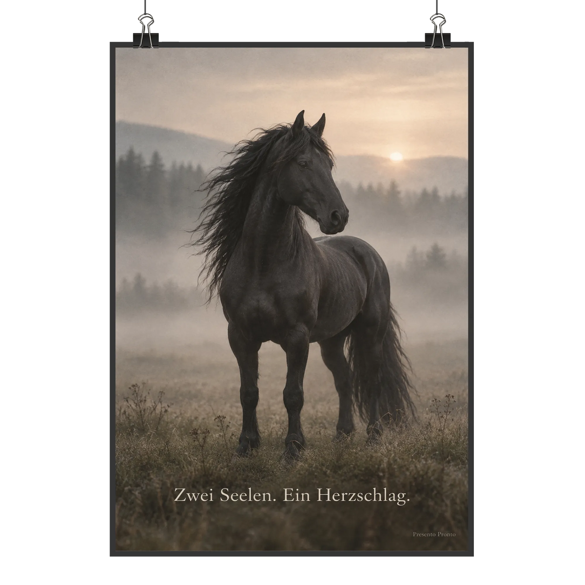 Emotionales Bild mit Pferd für Pferdeliebhaber schwarzes Pferd|p:2016286|h:c6327f733e53f6e2fcb440857576815c