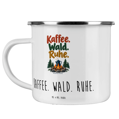Gemütliche Emaille Tasse für Camping mit Lagerfeuer|p:2016462|h:e693ecd75f286452f1edc8e12e75b9da