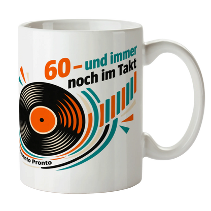 Lustige Tasse zum 60. Geburtstag mit Schallplatte|p:2016466|h:dfdd752c2a1762d94b90badad70b4141
