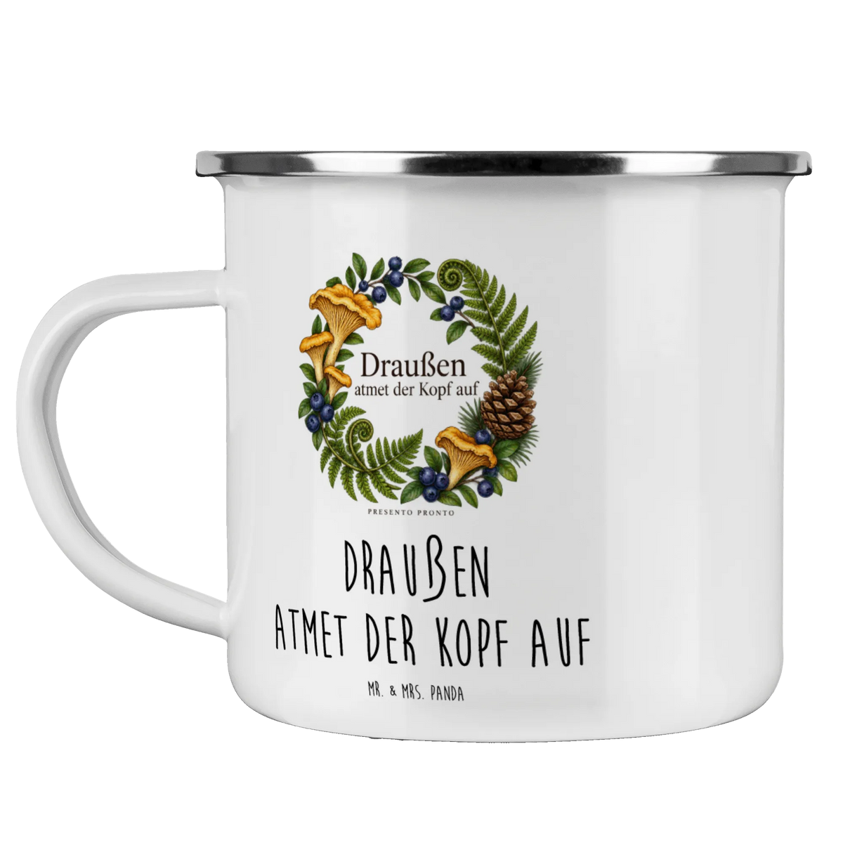 Inspirierende Camping Tasse aus Emaille mit Waldkranz|p:2016468|h:460eb5b24051e2d92d09524dea231a16