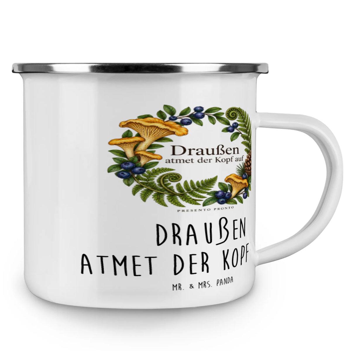 Inspirierende Camping Tasse aus Emaille mit Waldkranz|p:2016468|h:d4c43773d66b032c68153a784295f4ce