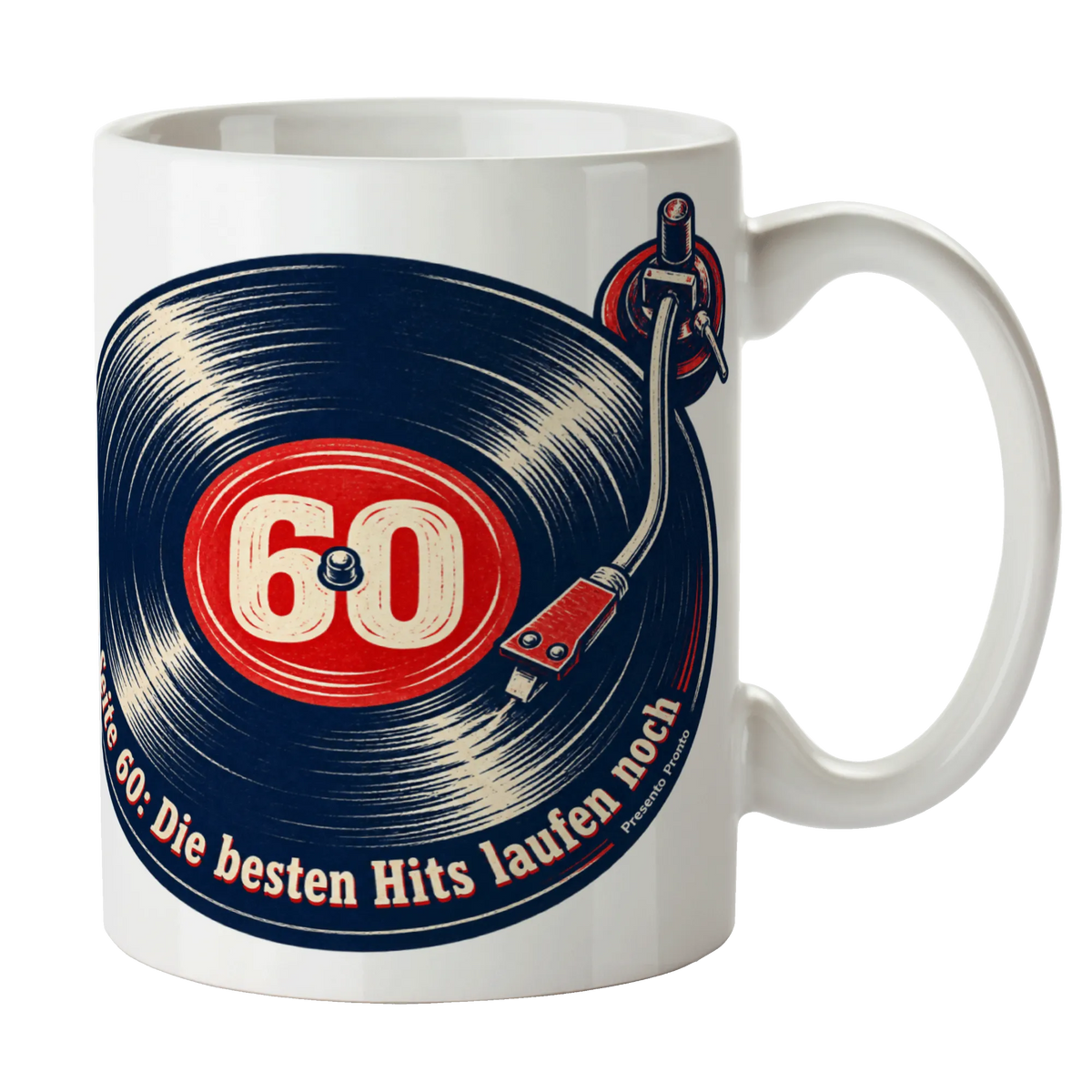 Lustige Tasse zum 60. Geburtstag mit Schallplatte|p:2016470|h:6fa4cc3d5a21eac3f11a36ed777ba550