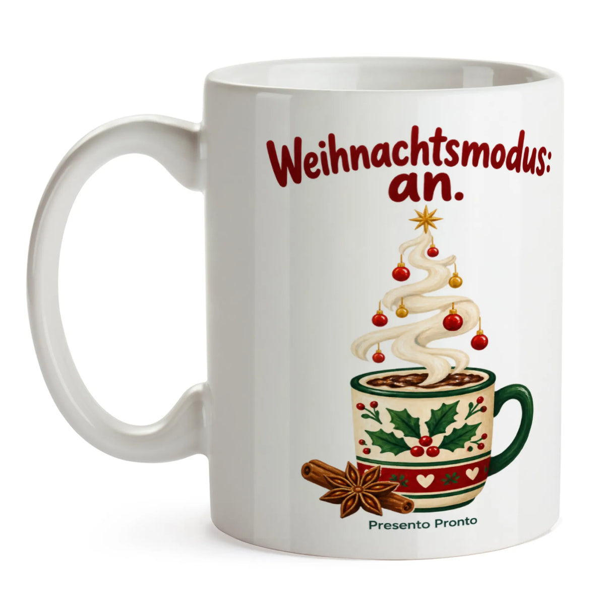 Gemütliche Tasse zu Weihnachten mit Tannenbaum aus Dampf|p:2016471|h:d3146ae5f9fa04ebcdab4f5edb2709f7