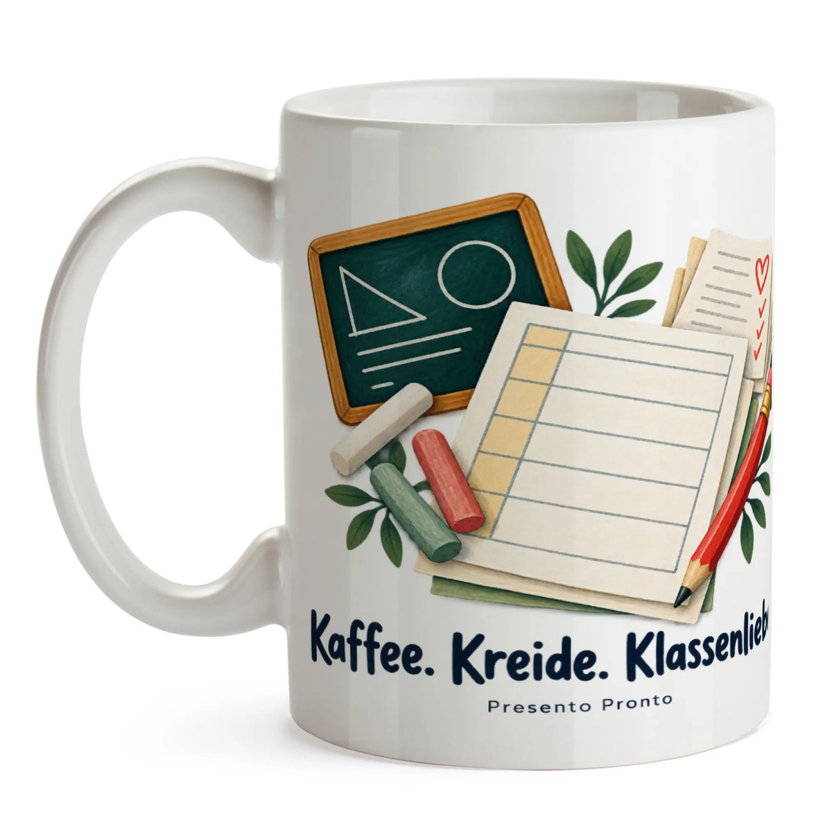 Liebevolle Tasse für Lehrer mit Tafel und Kreide|p:2016473|h:ba814e56155c4cfa61a9263ab3cffcd2