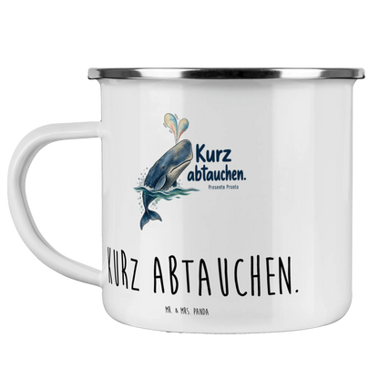 Besonnene Pottwal Emailletasse für ruhige Auszeit|p:2016475|h:4b11328c838942d644e577a4699decb2