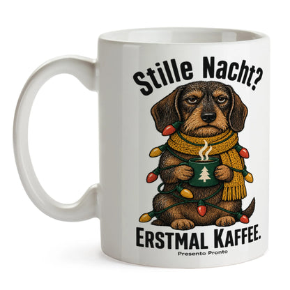 Lustige Tasse zu Weihnachten mit Dackel im Schal|p:2016477|h:823b2ed9a19ba29346545c8671b56b92