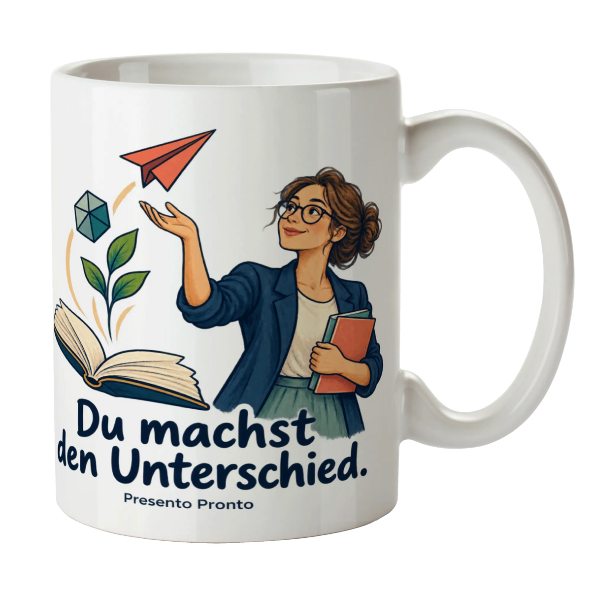 Wertschätzende Tasse für Lehrerin mit offenem Buch|p:2016478|h:b53ab48230133f92fbf56b61eec81d84