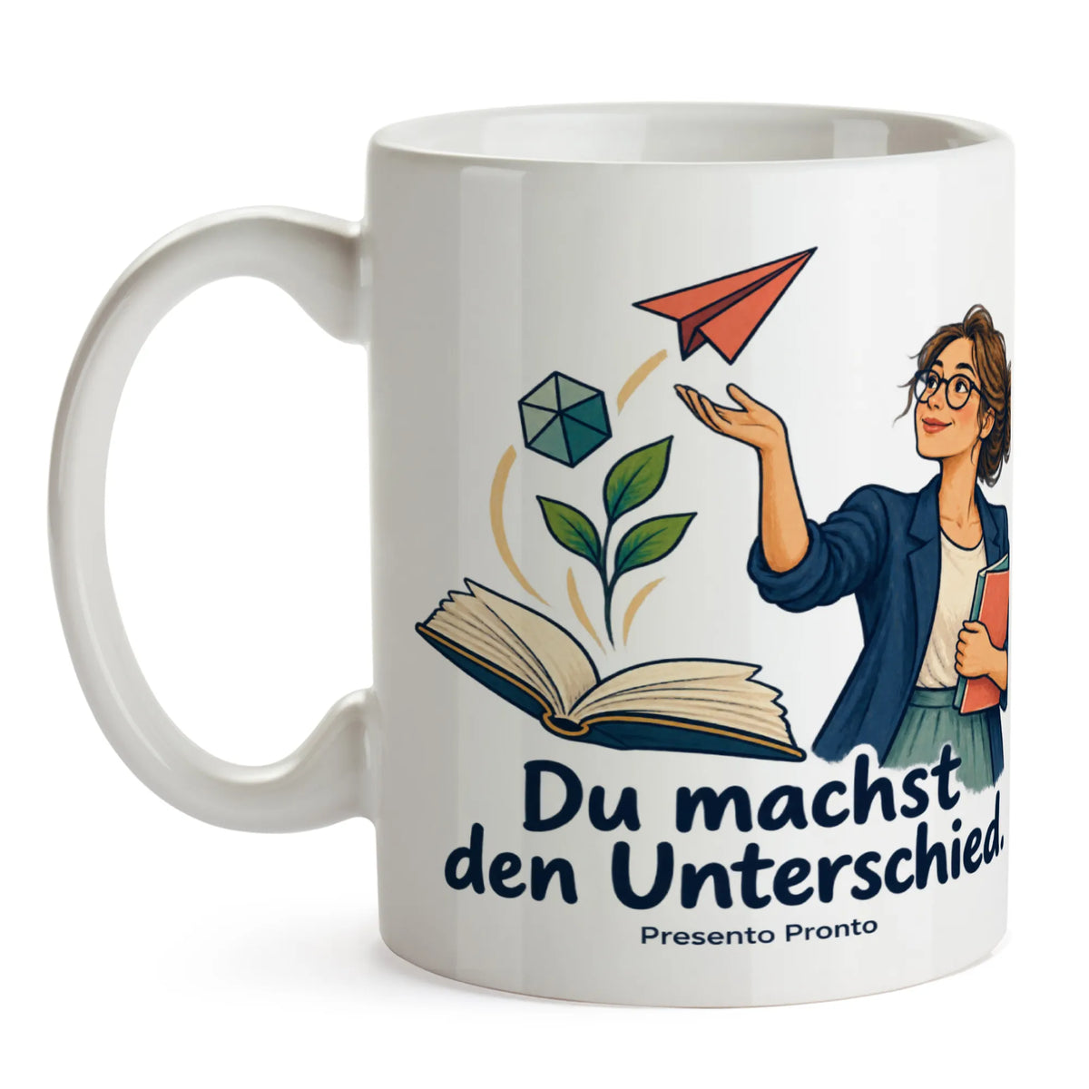 Wertschätzende Tasse für Lehrerin mit offenem Buch|p:2016478|h:30e091d2b47b8186a6e757d8e7ebe225