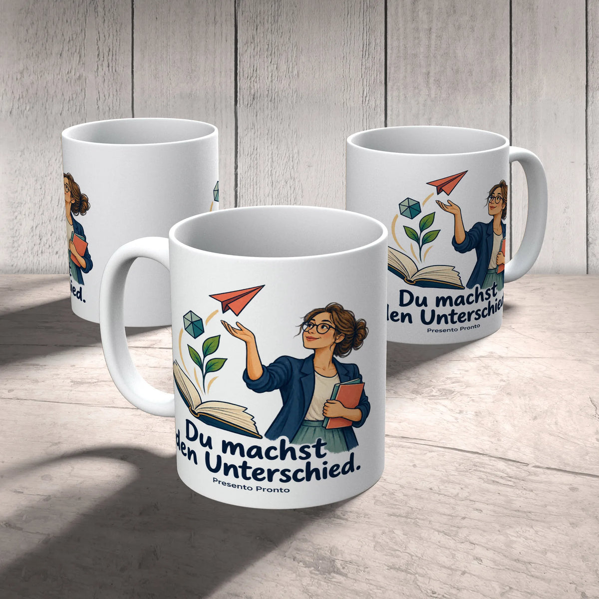 Wertschätzende Tasse für Lehrerin mit offenem Buch|p:2016478|h:bd6082cd4ced45ace311716b3f677632