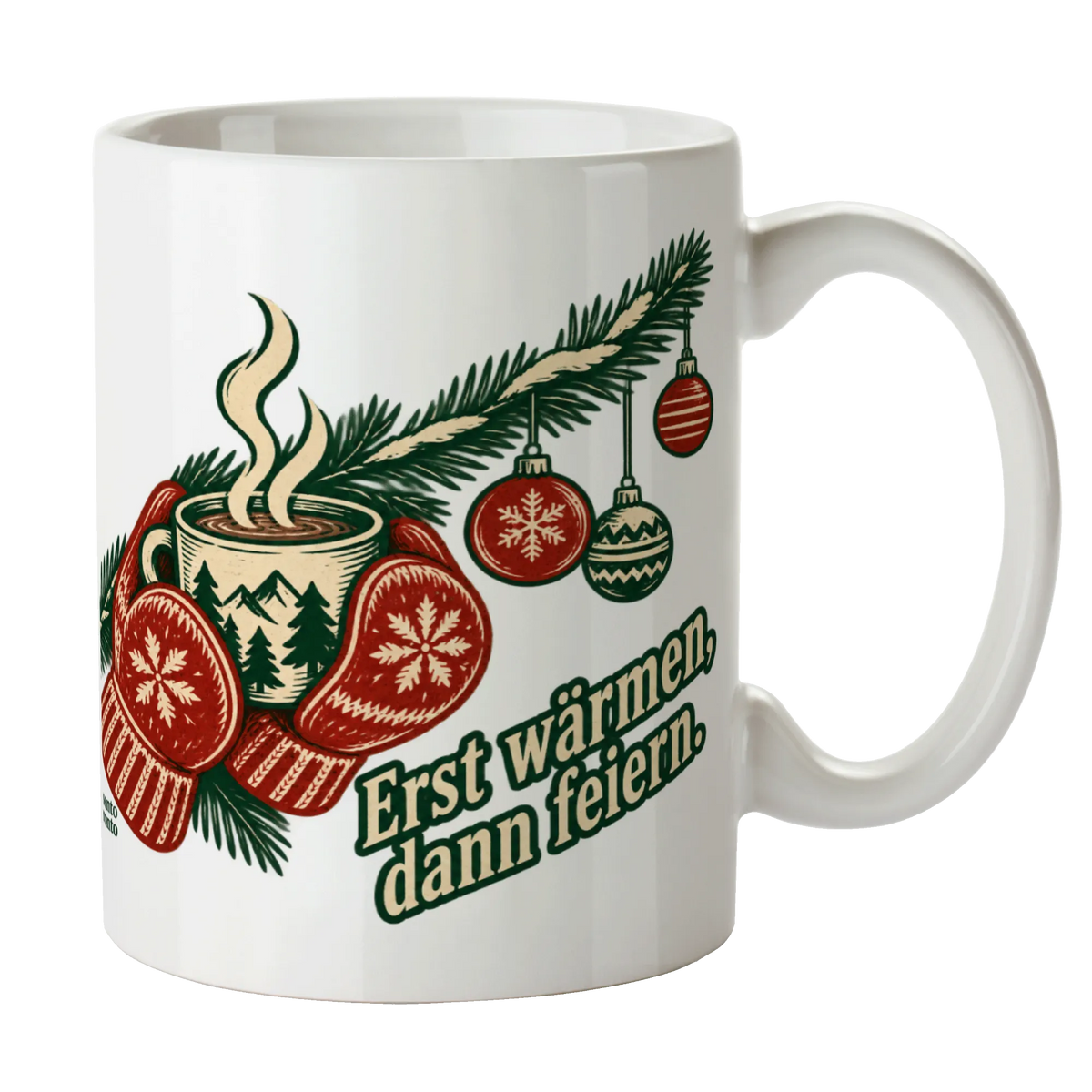 Gemütliche Tasse zu Weihnachten mit Fäustlingen|p:2016480|h:1b4a3b418f155e018a424a3b472b4e25