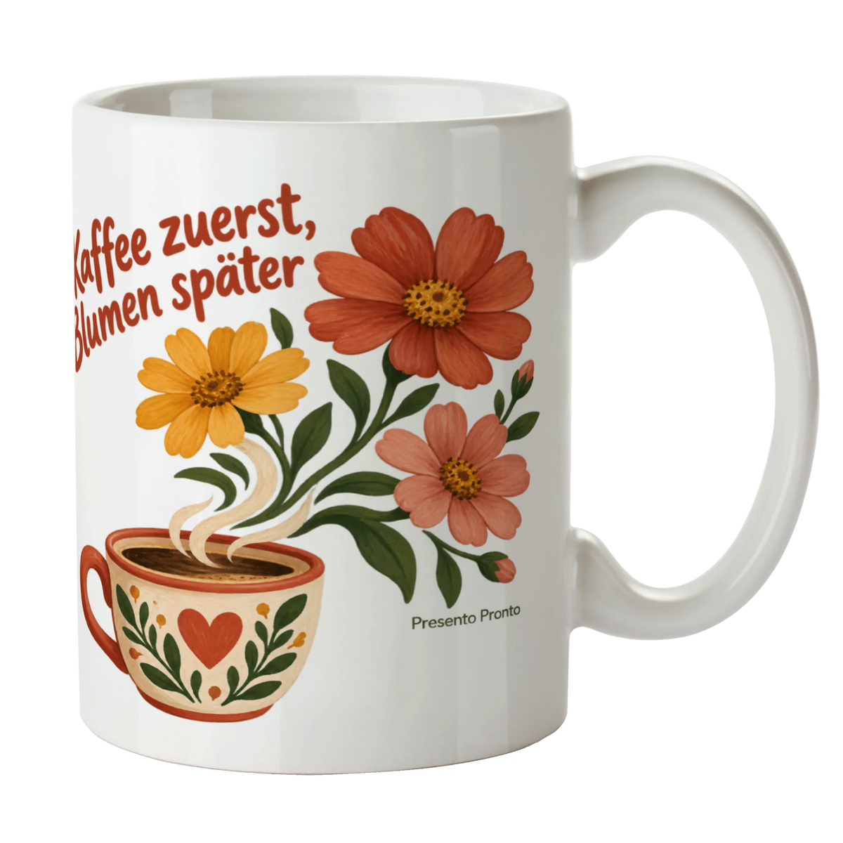 Lustige Kaffeetasse mit Blumen für Gartenfreundin|p:2016484|h:7250235de34e34945ae9a6cbbed14763