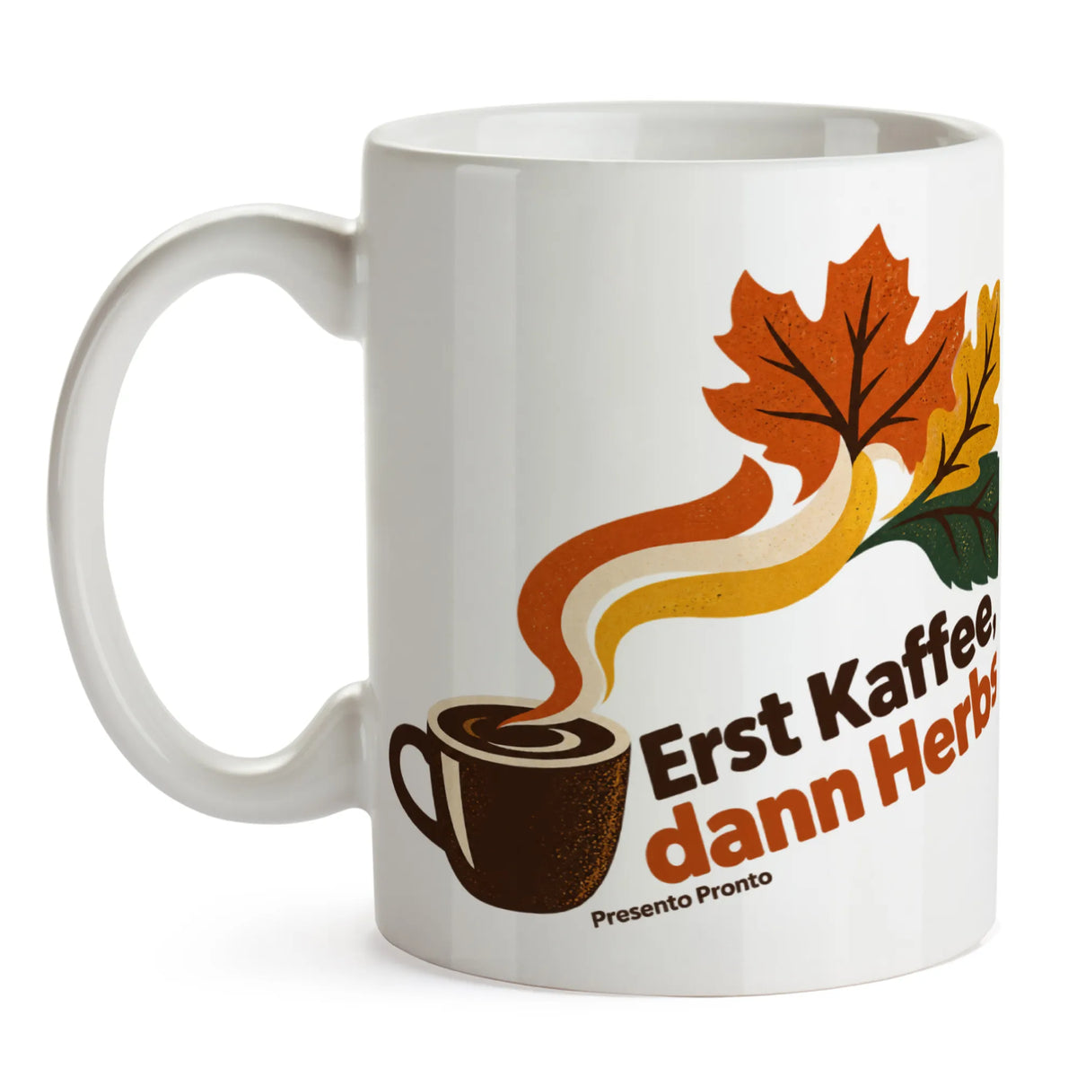 Lustige Kaffeetasse für den Herbst mit Herbstblättern|p:2016485|h:173fe0043594b85cd4540e02ca70ce1c