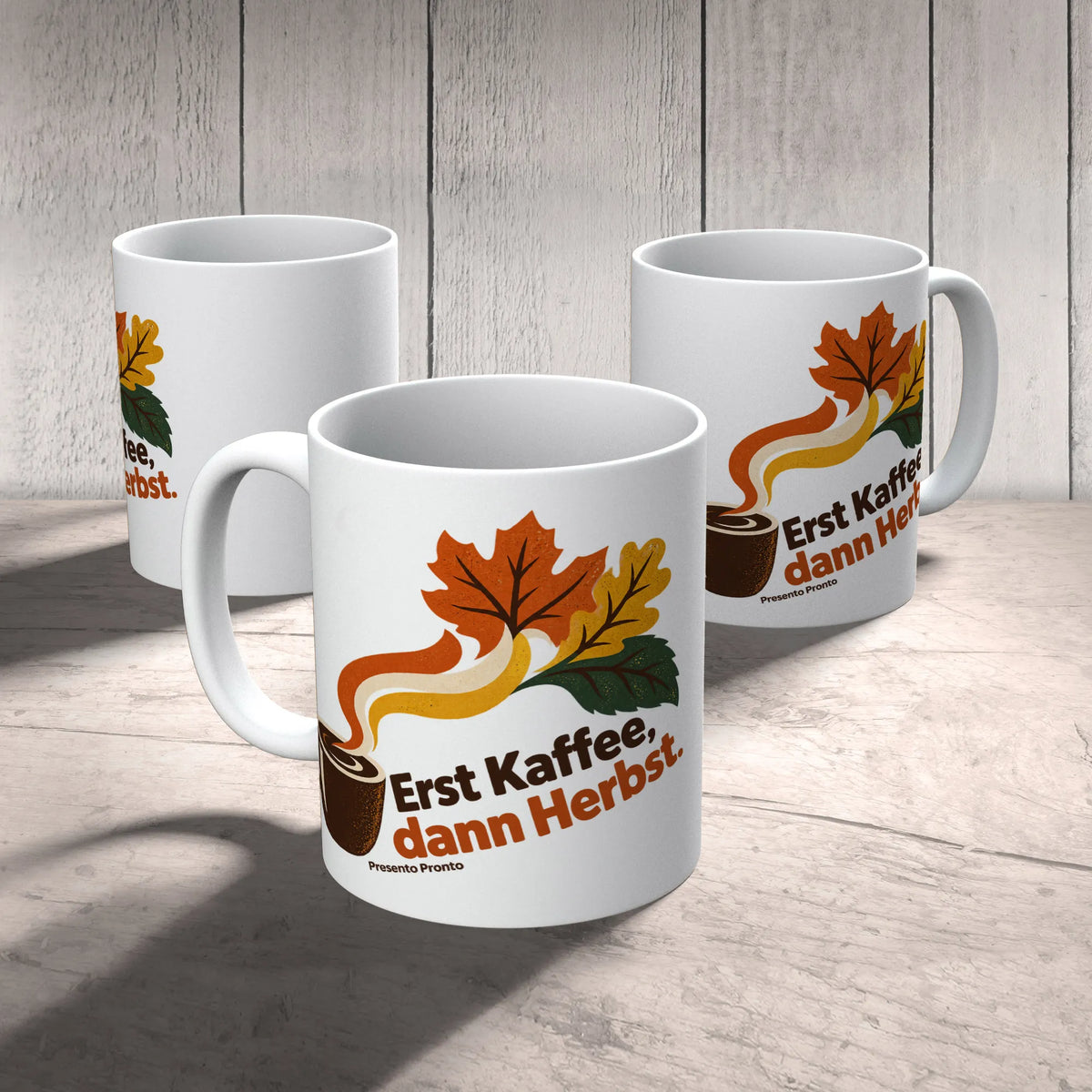 Lustige Kaffeetasse für den Herbst mit Herbstblättern|p:2016485|h:531ca4e6f2e1aea05a2fadf595e3f23c