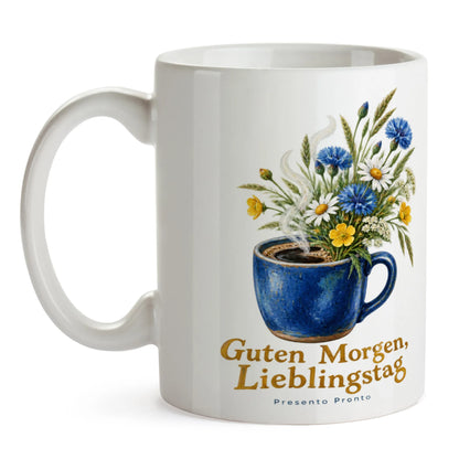 Gemütliche Kaffeetasse mit Blumen für einen guten Morgen|p:2016487|h:acf50ceda888e19f978d64f7a5a6b536