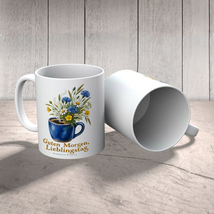 Gemütliche Kaffeetasse mit Blumen für einen guten Morgen|p:2016487|h:909ec098aaf3794f9a16777ac5a50dc1
