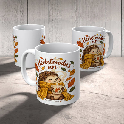 Gemütliche Kaffeetasse für den Herbst mit Igel|p:2016491|h:3c56ebca8589c906168378d9cecf7518