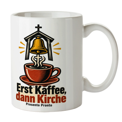 Lustige christliche Tasse mit Kirchenglocke für Kirchgänger|p:2016492|h:effa193698820fb143d9d7b67f4d7422