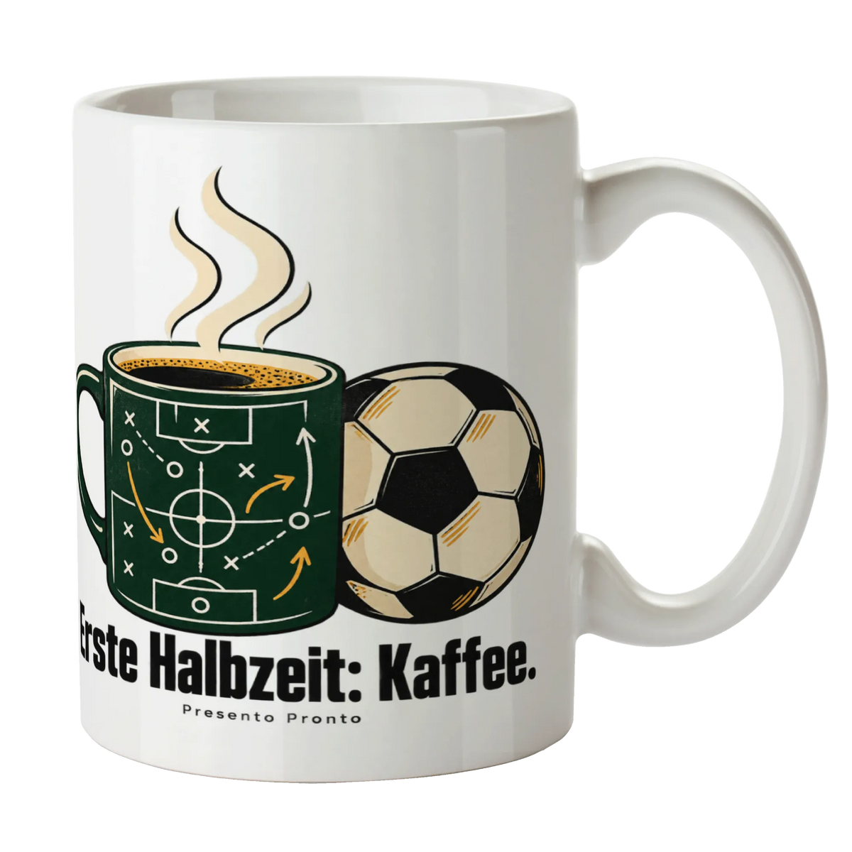 Lustige Kaffeetasse für Fußballfans mit Taktikspielzug|p:2016493|h:3c82fcfc795f3e93d22b20b672a2f44e