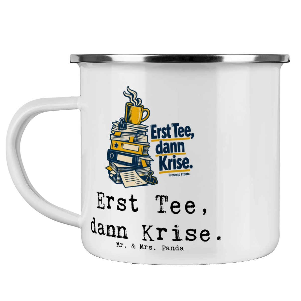 Lustige Teetasse fürs Büro mit Dokumentenstapel|p:2016517|h:c5e5d1b7b335678df3c41ced45b90777
