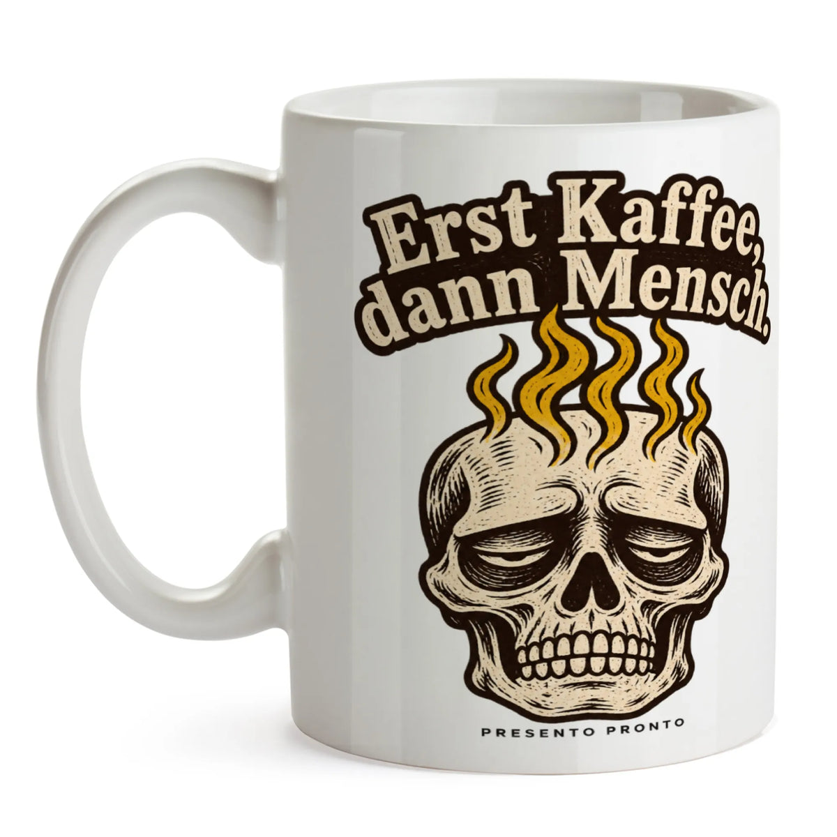 Lustige Tasse mit Totenkopf für müde Kaffeetrinker|p:2016520|h:297055ccadda9919f781ce40a302ac9d