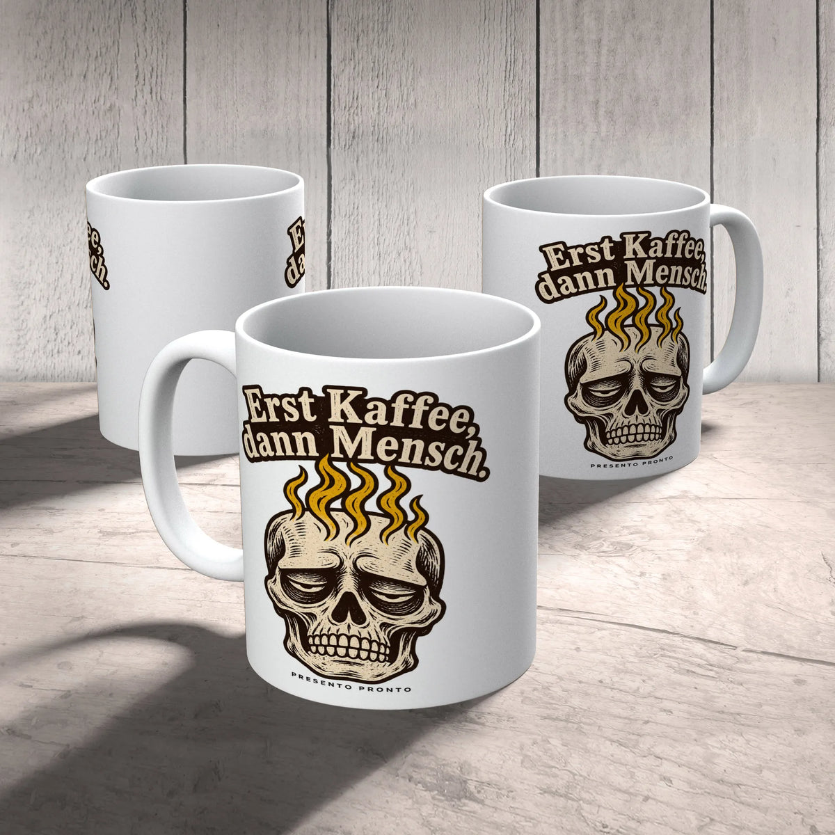 Lustige Tasse mit Totenkopf für müde Kaffeetrinker|p:2016520|h:a33d05efac5f76f8080c9a3dff4e8941