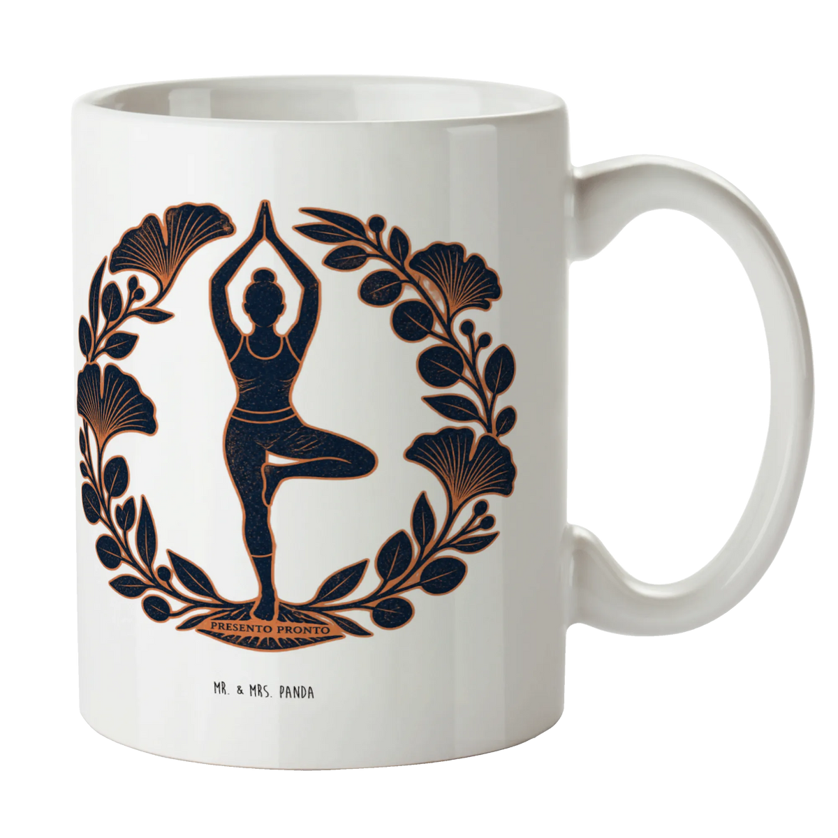 Achtsame Tasse für Yoga mit Yogi in Baumhaltung|p:2016521|h:eab531d16e1fd655b83159bcbb5b6cb8