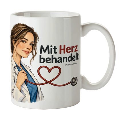 Herzliche Tasse für Ärztin mit Herz|p:2016527|h:21f1cf57939c4fa8b3e6c26f7b633688