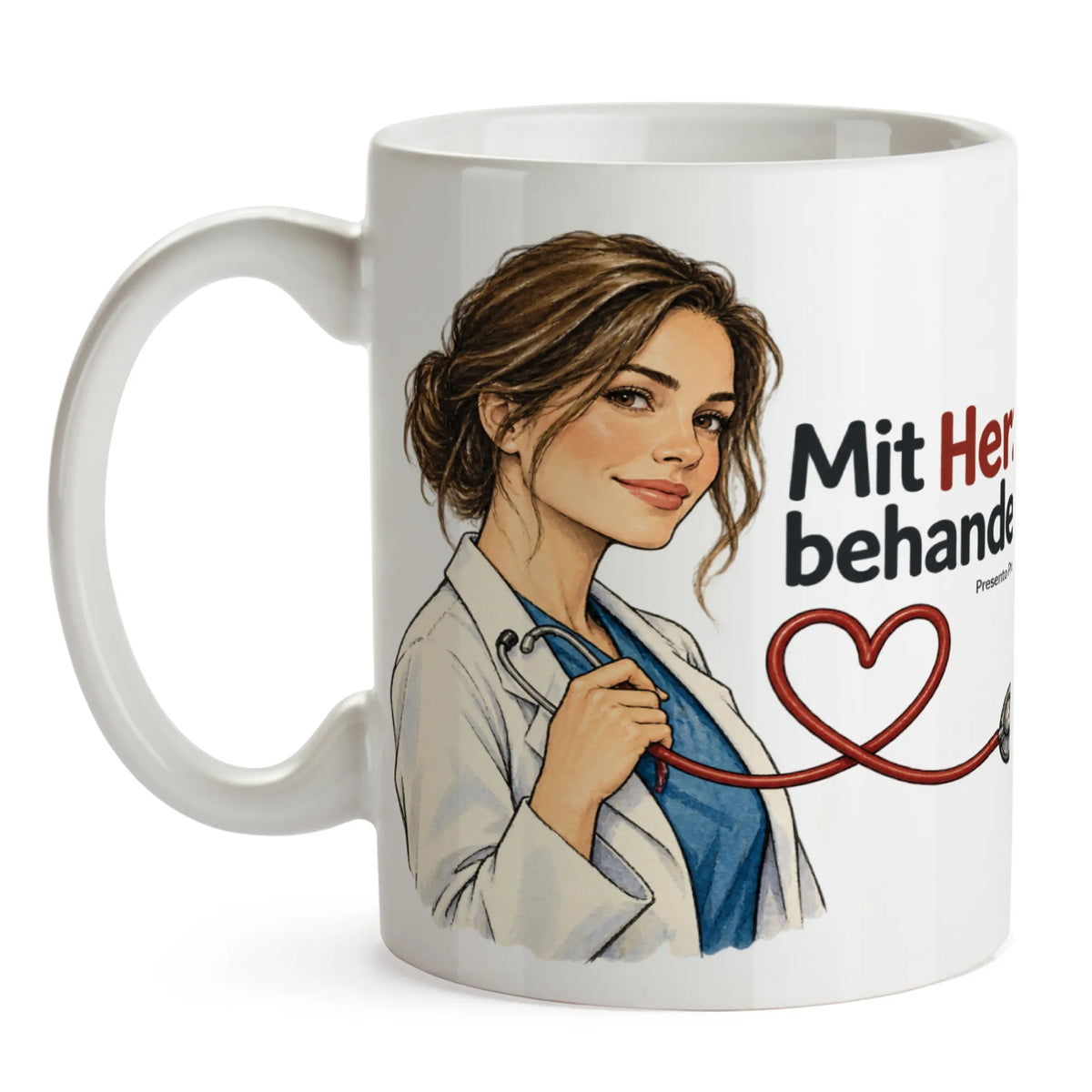 Herzliche Tasse für Ärztin mit Herz|p:2016527|h:d0768e6516c0ae5c80c56f7864387950