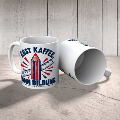 Lustige Tasse für Lehrer mit Bleistift|p:2016530|h:c6082b92adc3232612f02e6f03e53484