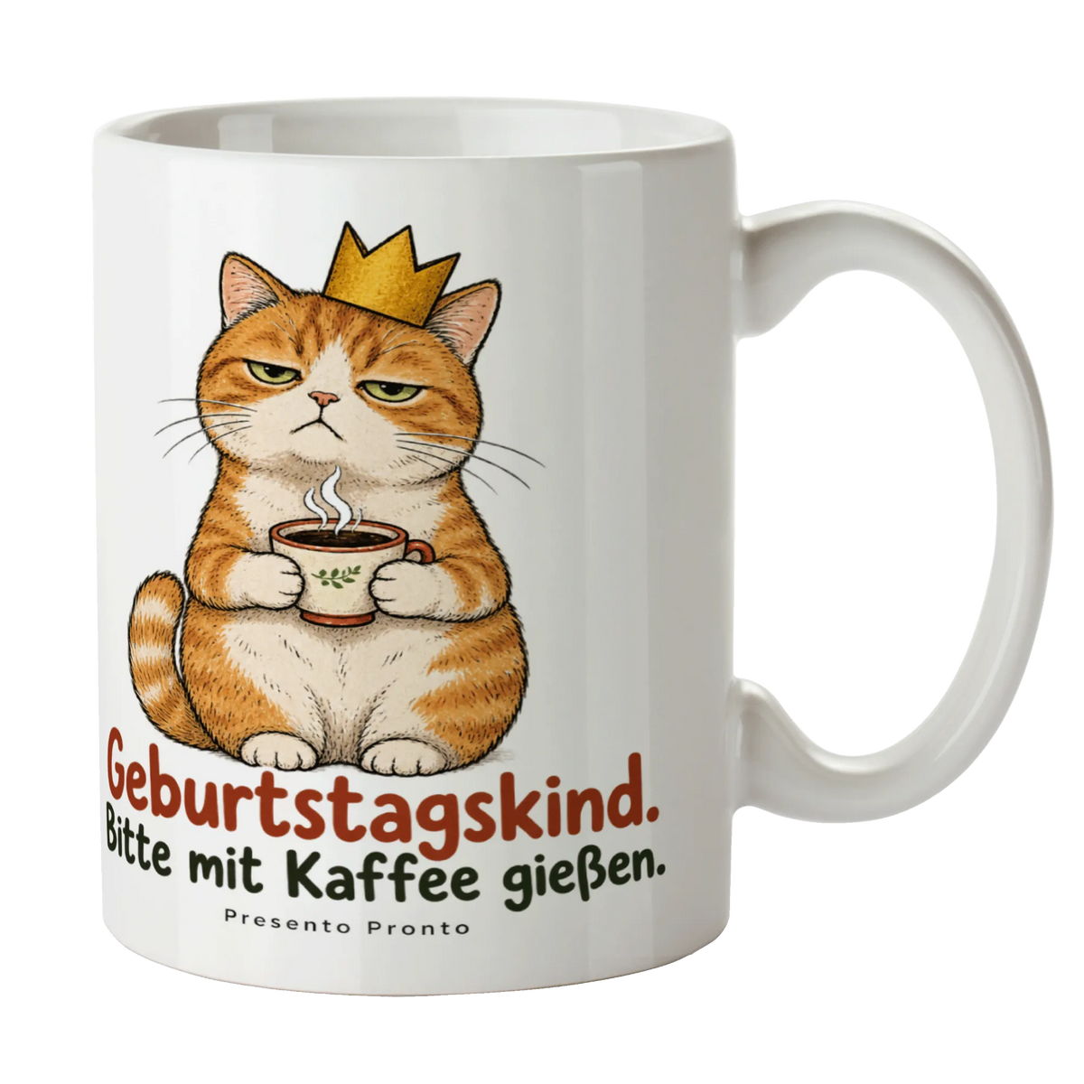Lustige Tasse zum Geburtstag mit verschlafener Katze|p:2016538|h:9ee939d5ef3ceee84328ecdd70e9730e