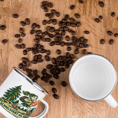 Abenteuerliche Emaille Tasse zur Einschulung für Mädchen mit Schülerin|p:2016542|h:cd9ddc3c0ee75f274a298e34f19e58e3