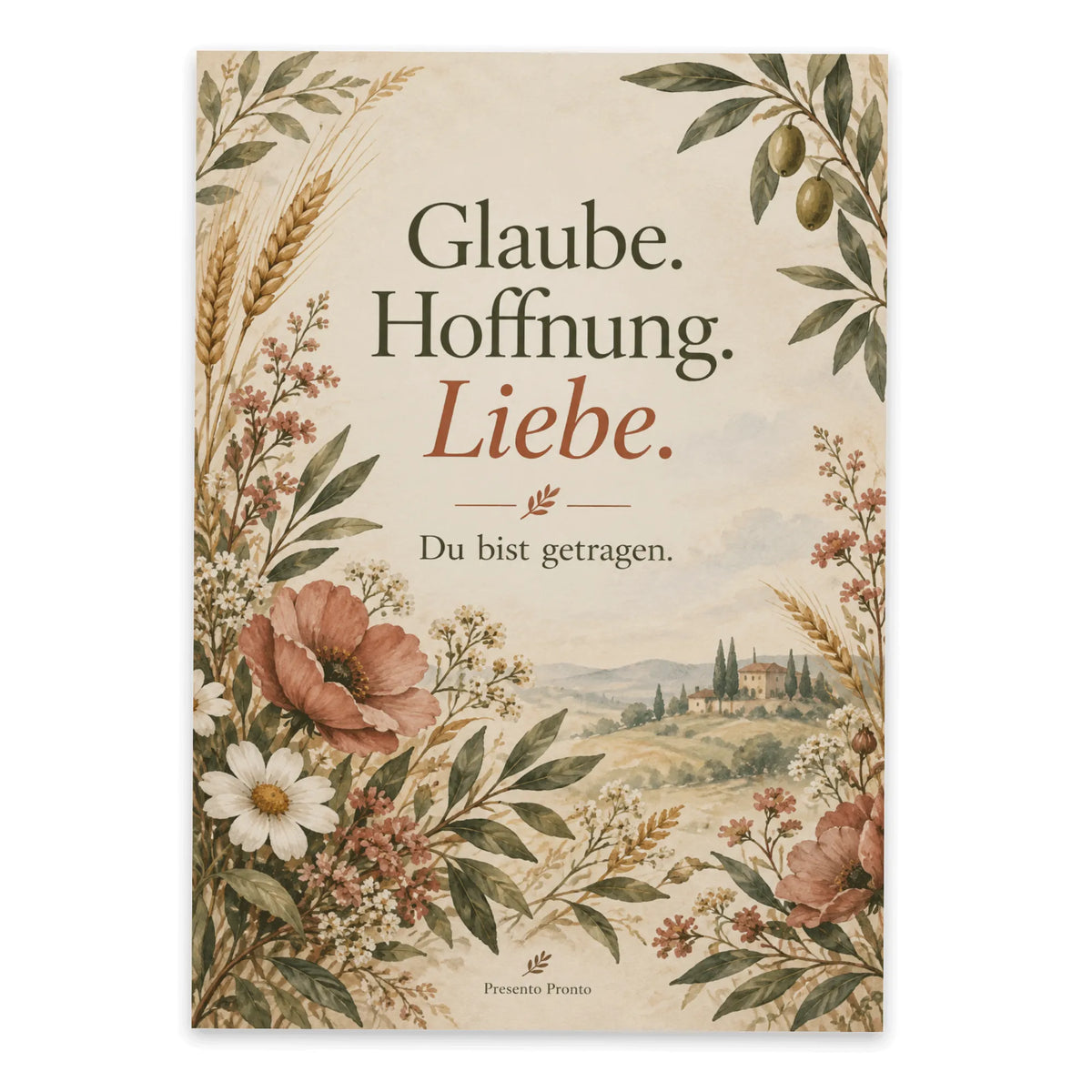 Ermutigende Christliche Postkarte zum Trost mit Wildblumen|p:2016555|h:1193c05b4ea5f3da3ccbd7448005c893