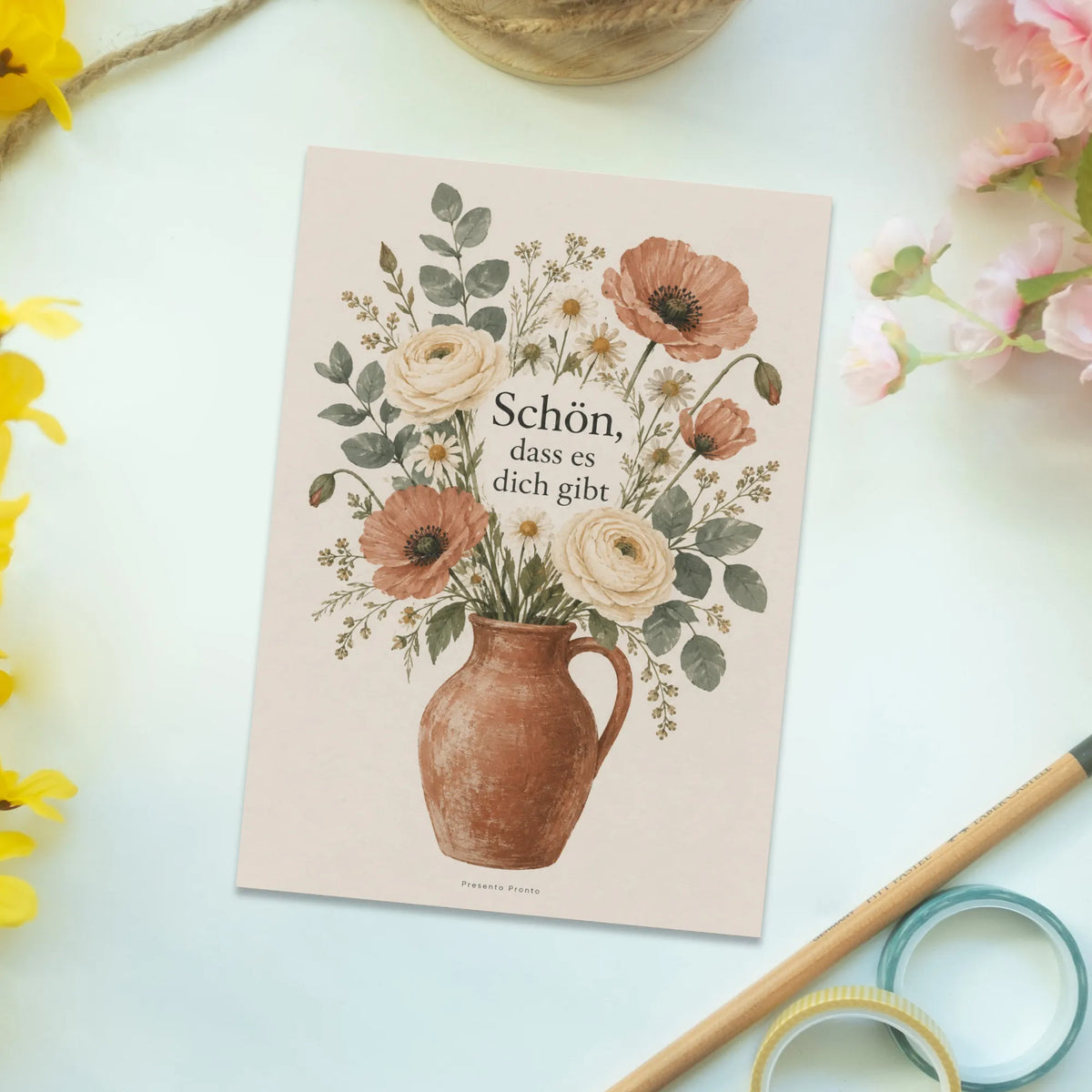 Herzliche Grußkarte mit Blumenstrauß für liebe Menschen|p:2016556|h:5e4023cdf2a145d1686a645de4b324bb