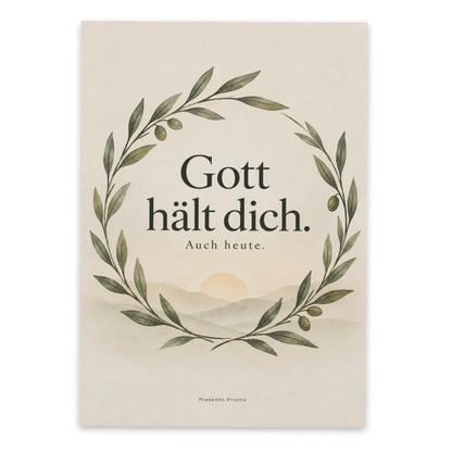 Hoffnungsvolle Christliche Postkarte mit Olivenzweig|p:2016558|h:0822a1f362bdb826ee8ce109f511d383