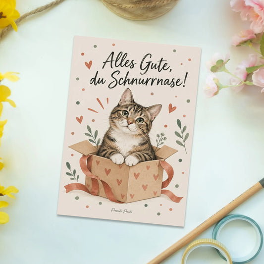 Lustige Grußkarte mit Katze für Katzenfreunde|p:2016563|h:bd4abed593e3e7f767bdde12e790b3ea