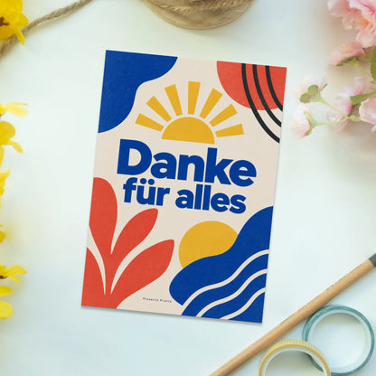 Herzliche Danke-Postkarte mit Sonne zum Danke sagen|p:2016566|h:908e1ceba17055f6738f09a88f0517d2