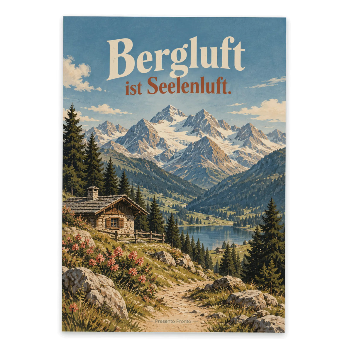 Nostalgische Postkarte mit Bergen für Bergliebhaber|p:2016573|h:f31913dc95fd1881d8537029aff6234c