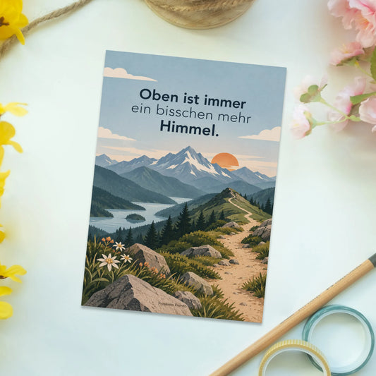 Inspirierende Postkarte mit Bergen für Bergfreunde|p:2016583|h:0f606ccf624a67c58751beb08ce0edb1