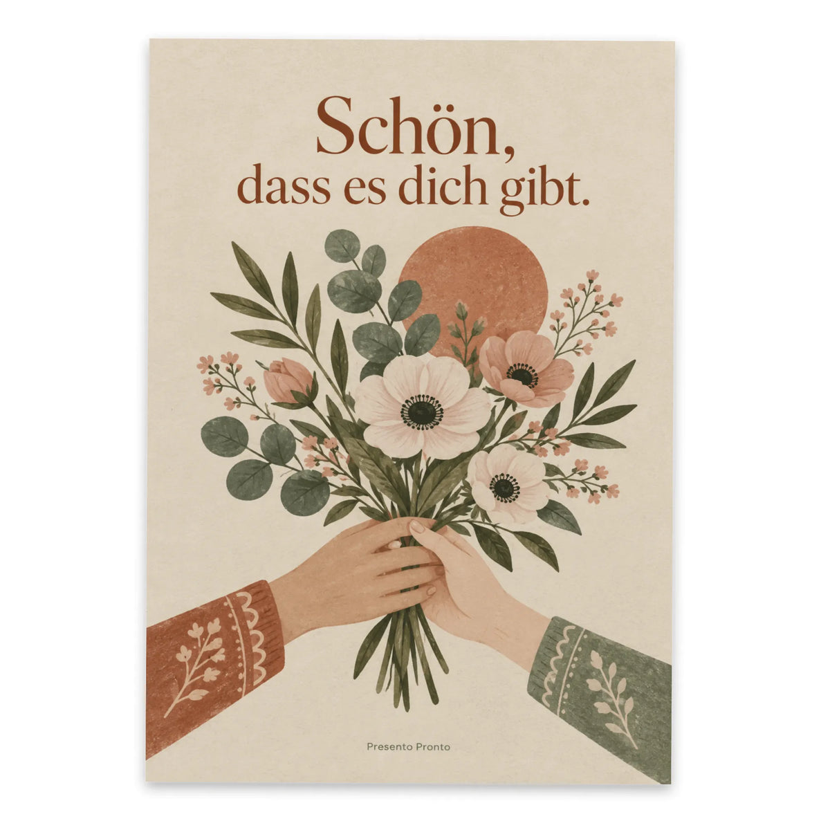 Liebevolle Postkarte für die Freundin mit Wildblumen|p:2016587|h:73b68bdfb737c6a5f3d2c8a1283c8745