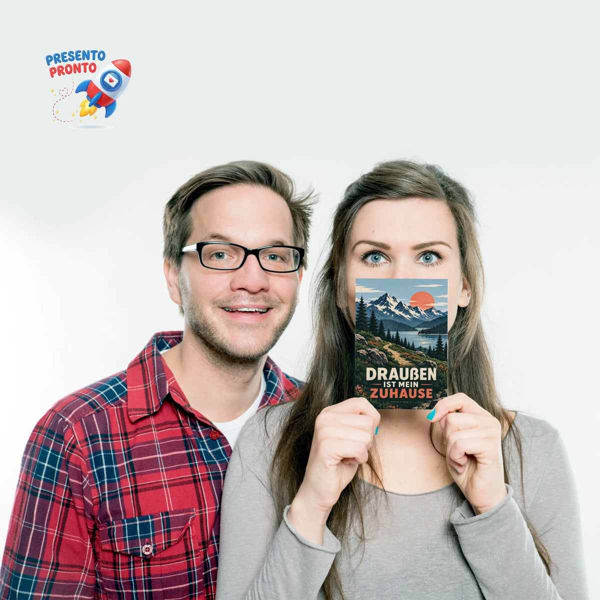 Abenteuerliche Natur Postkarte für Wanderfreunde mit Bergsee|p:2016591|h:61421505ab38744927774efa8583b4ef