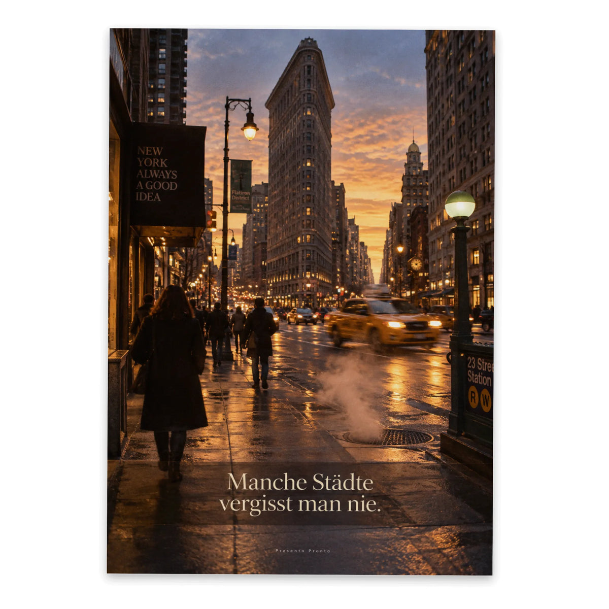 Nostalgische Postkarte für New York Fans mit Flatiron Building|p:2016595|h:660c8e43de6a1ccc135605badf989c4a
