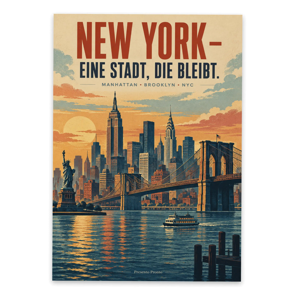 Nostalgische Postkarte New York mit Skyline für Fans|p:2016601|h:966a53da8e0dfc34246165d5c064daf2