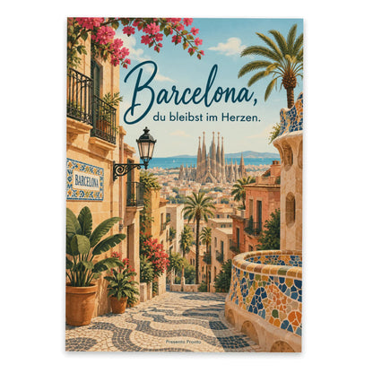 Herzliche Postkarte Barcelona für Urlaubsgrüße mit Sagrada Familia|p:2016615|h:591c5998c73754ee76ea81ebe1207a4f