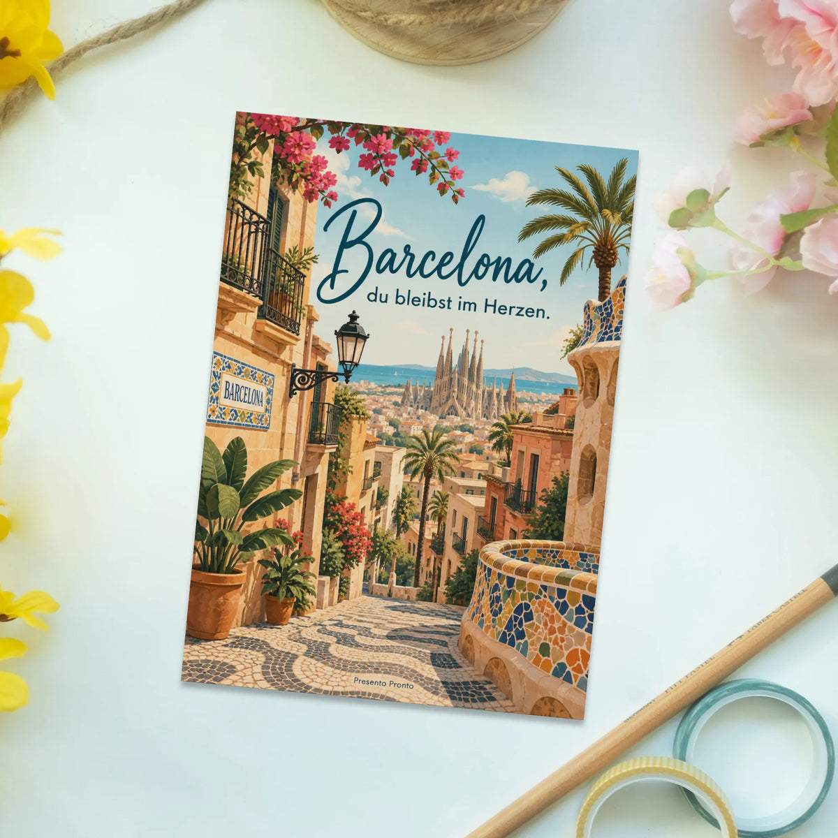Herzliche Postkarte Barcelona für Urlaubsgrüße mit Sagrada Familia|p:2016615|h:1d0ac1a6306aeb5d518dd52a2fa1df0d